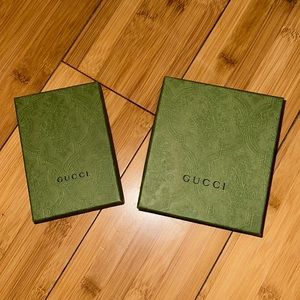 Authentic Gucci Gift Boxes Limited Edition Green Paisley